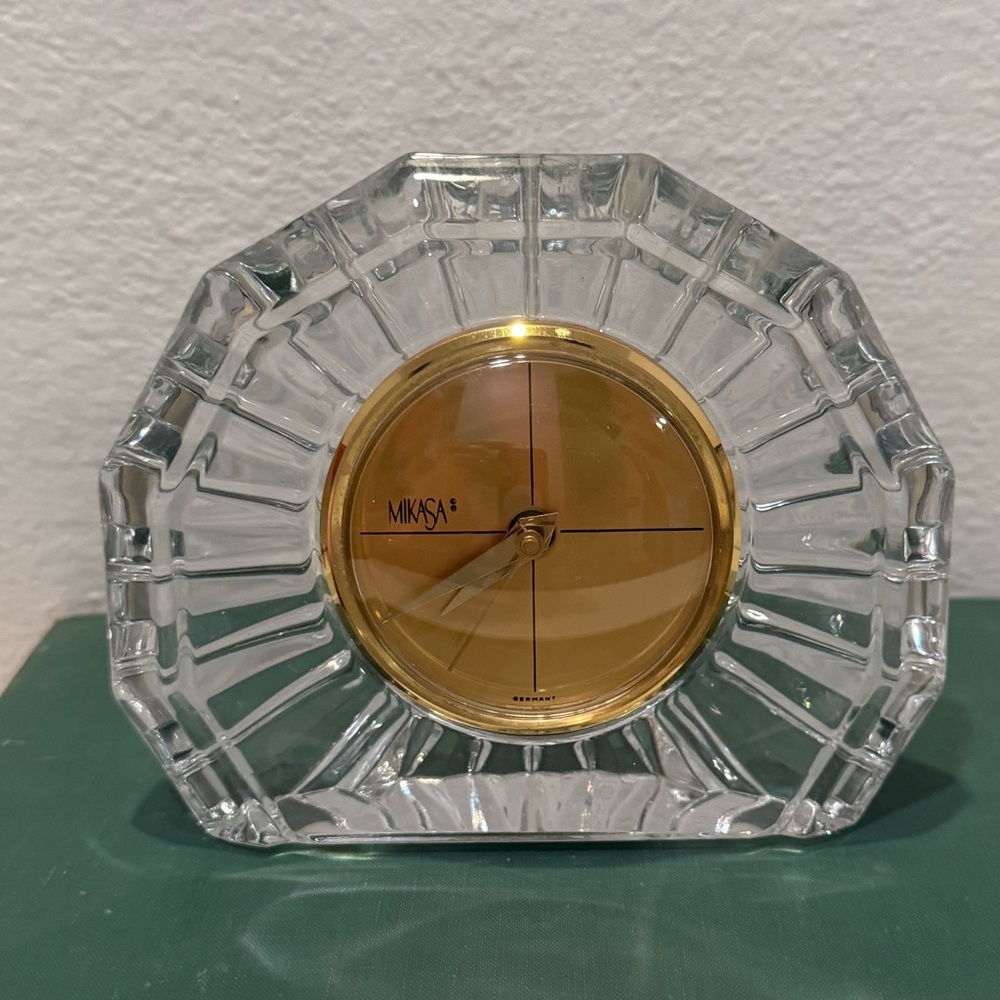 Vintage Crystal Mikasa German Clock